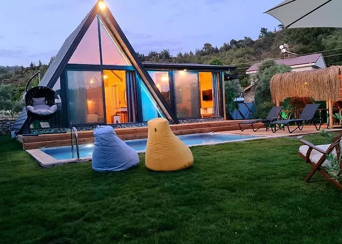 Villa Zeytin Havuzlu jakuzili Fethiye